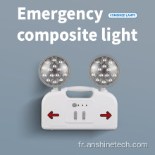 Lampe de secours à double tête LED haute luminosité